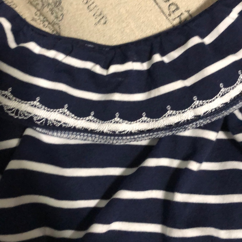 Nautica blue stripe romper size medium - Picture 5 of 6